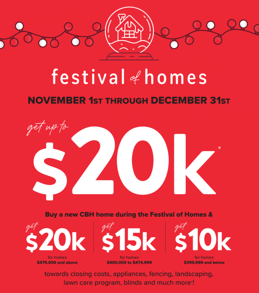 Festival of Homes Promo is here Get up to 20k*! We Build Dreams