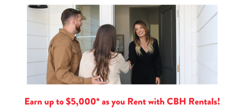Earn up to $5,000* as you Rent with CBH Rentals with Trade Up