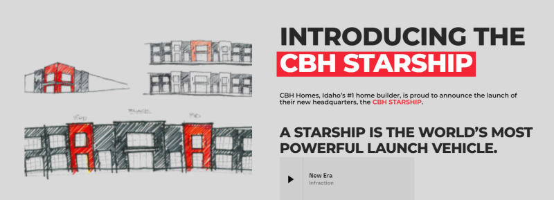 Screenshot of CBH's newest website, cbhstarship.com, where you can stay up to date on all things CBH Starship. 